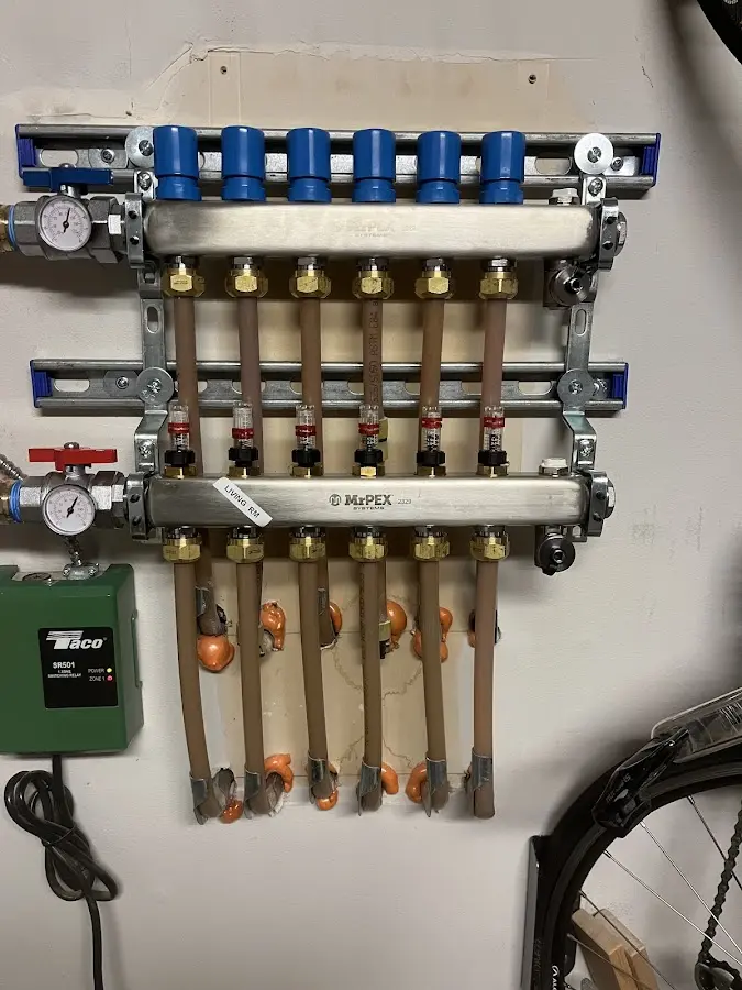 Plumber performing Gas Line Installation at a residential property in Montgomery